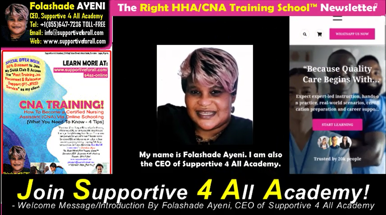 Join Supportive 4 All Academy! Welcome Message/Intro By Folashade Ayeni CEO | FREE PDF GUIDE/REPORTS