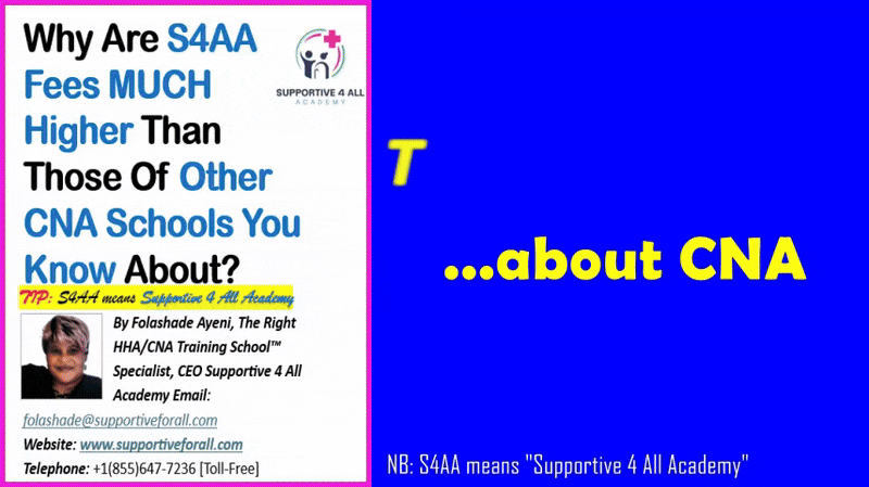 CNA Training Fees: They Lied To You! Why Are S4AA Fees MUCH Higher Than Those Of Other CNA Schools?